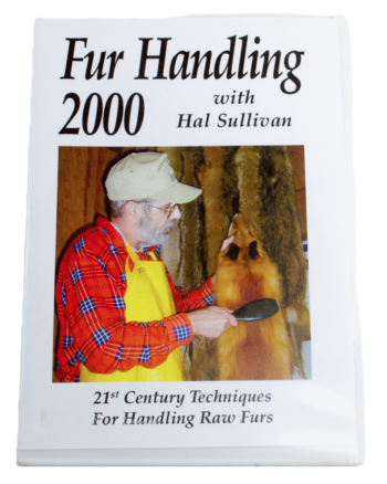 Book cover shows a man demonstrating skinning, titled "Hal Sullivan - Fur Handling 2000.