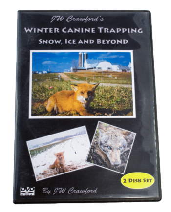 J.W. Crawford - Winter Canine Trapping: Snow, Ice and Beyond DVD showcases trapping skills with foxes, wolves, and winter scenery.