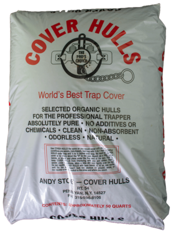 Andy Stoe Cover Hulls trap bedding, organic and odorless, 50 quarts.