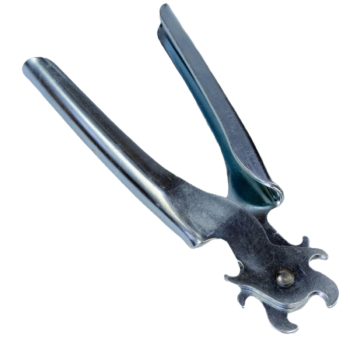 S-Hook Pliers with a rotary cutting wheel and trap hardware hinges on a white background.