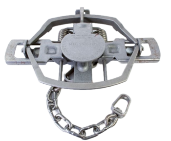 MB 550 CL Coil Spring Trap (MB550 RC) with spring and chain shown on a plain background.